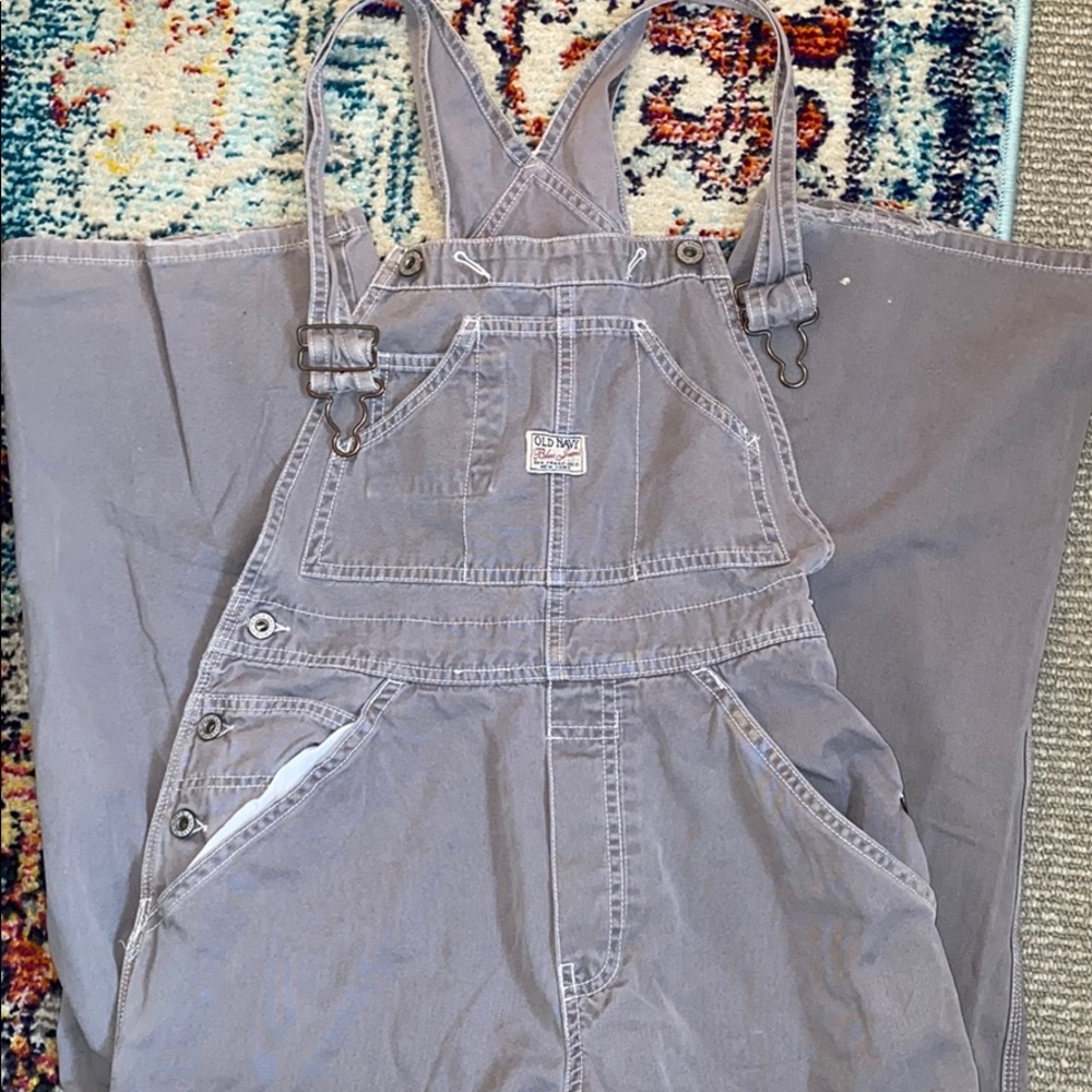Old Navy Vintage Grey Overalls